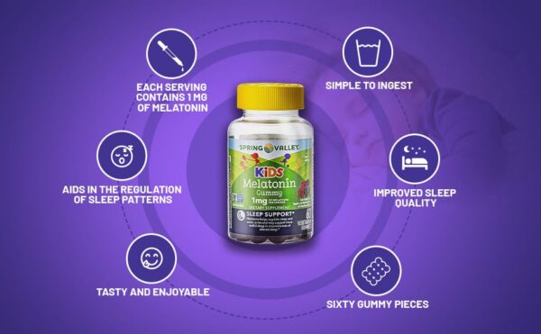 Gomitas sabor frambuesa melatonina LightSpring niños