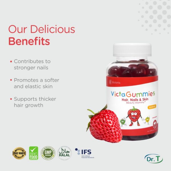 Gomitas sabor fresa en frasco