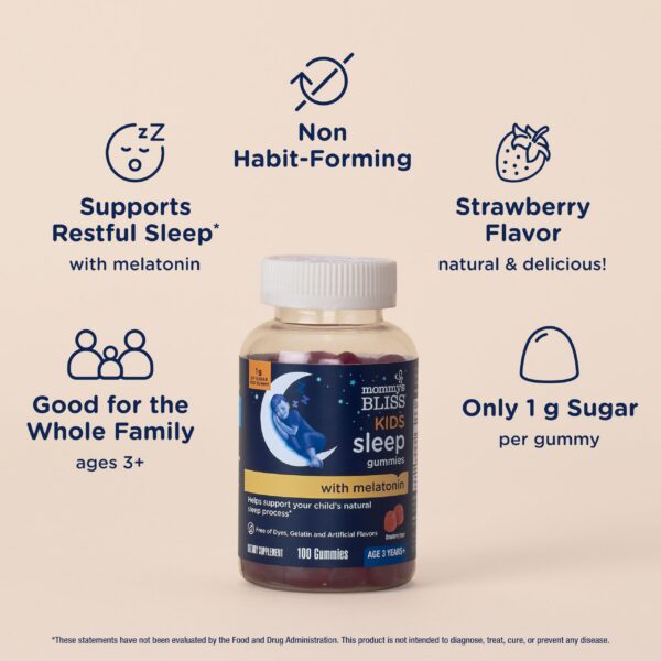 Gomitas sabor fresa para sueño infantil saludables