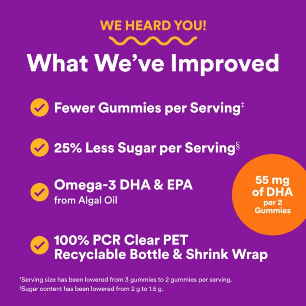 Gomitas sabor uva naranja fresa para niños pequeños de SmartyPants