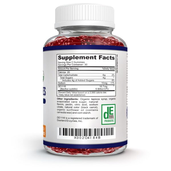 Gomitas para adultos, niños y adultos O!VITA salud intestinal