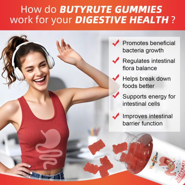 Gomitas salud intestinal sin azúcar y veganas Wellcatcher