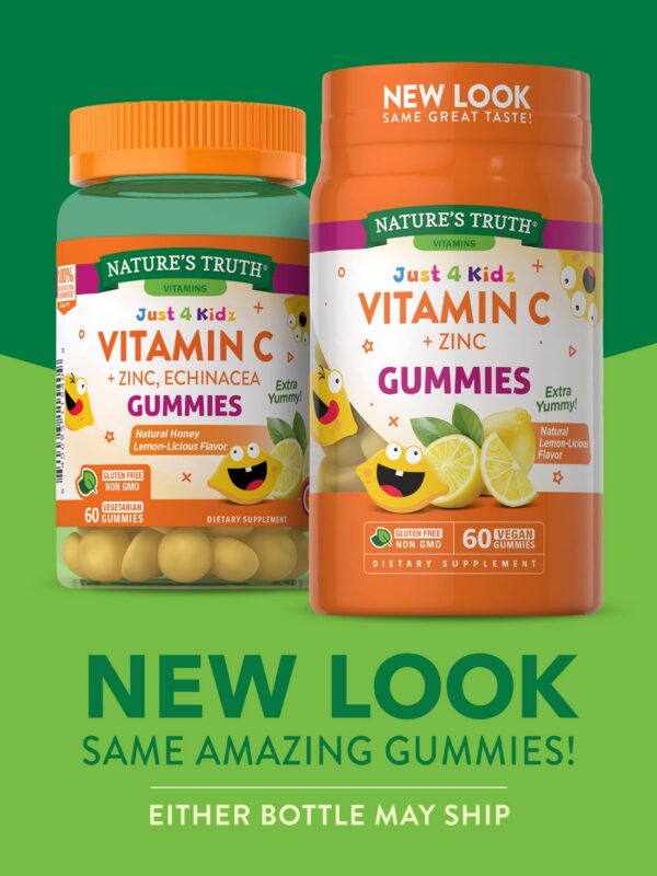 Version 1.0.0 Gomitas saludables Nature's Truth con vitamina c y zinc