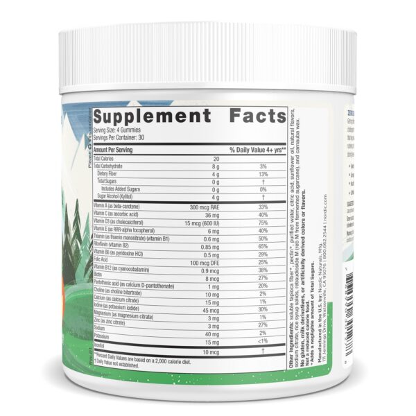 Gomitas saludables para niños Nordic Naturals paquete 120 uds