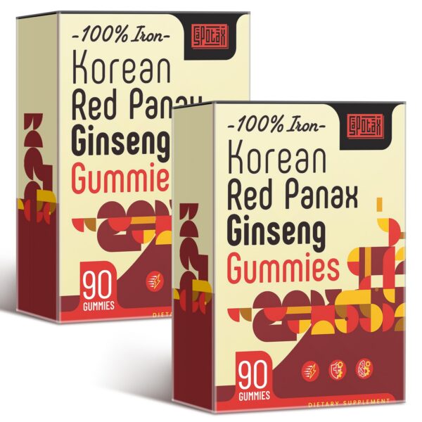 Gomitas Sapotax Ginseng Rojo Panax para hierro y vitaminas