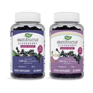 Gomitas Saúco Nature’s Way apoyo inmune niños 60 unidades