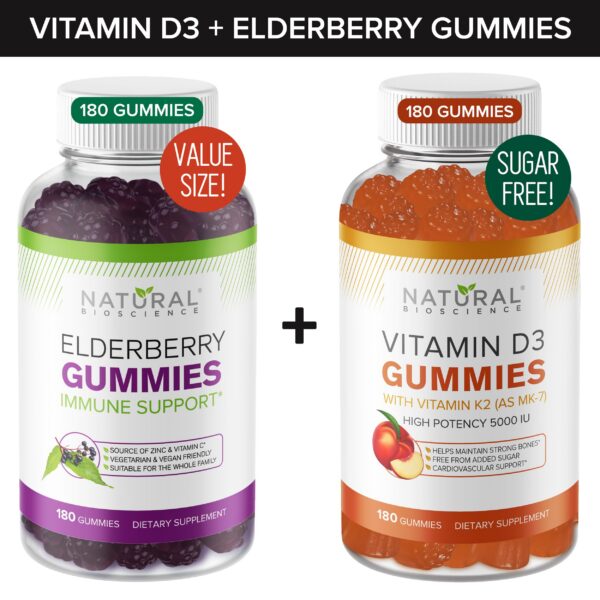 Version 1.0.0 Paquete de gomitas de saúco y vitamina D Natural BioScience