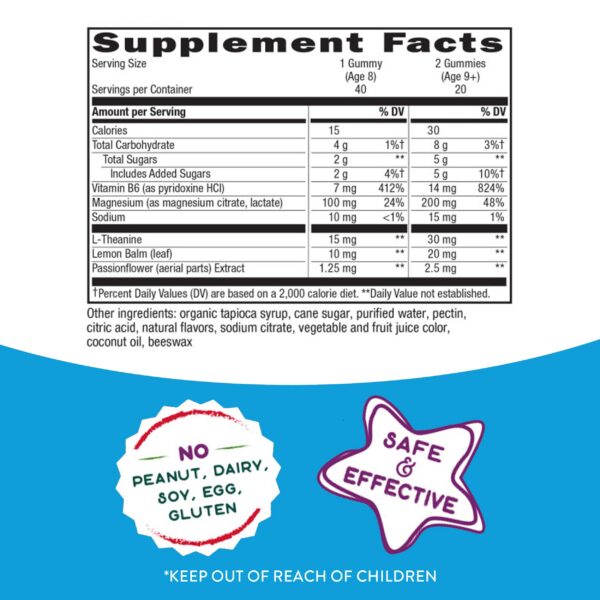 Gomitas seguras vegetarianas para niños Nature's Way