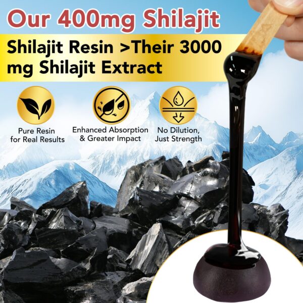 Version 1.0.0 Frasco de gomitas himalayo shilajit para vitalidad y enfoque