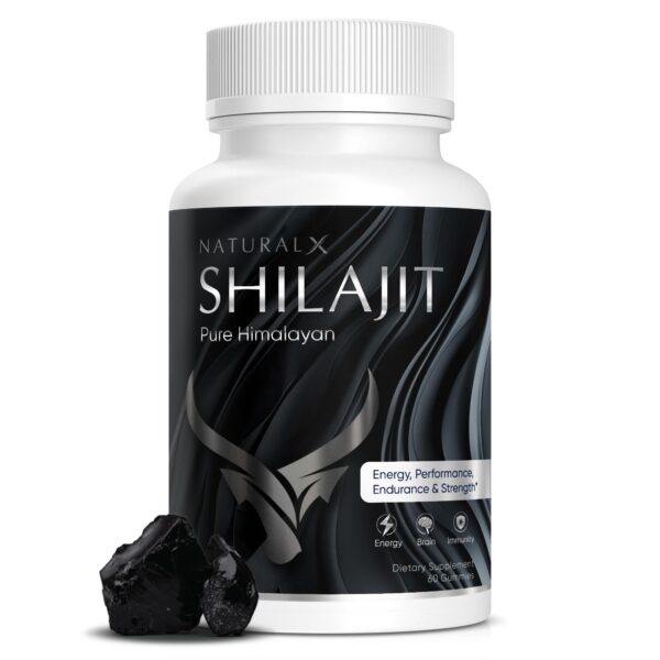 Gomitas Shilajit Himalayo frente al envase