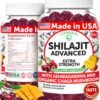 frasco de gomitas shilajit lunakai con ashwagandha y chaga