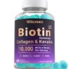 Gomitas sin azúcar biotina colágeno queratina para cabello
