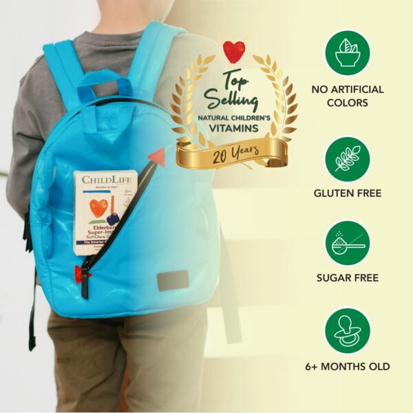 Gomitas sin azúcar saúco ChildLife Essentials para bebés y niños pequeños