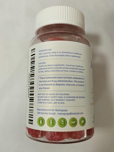 Gomitas sin gelatina Ashwagandha y vitamina D para salud