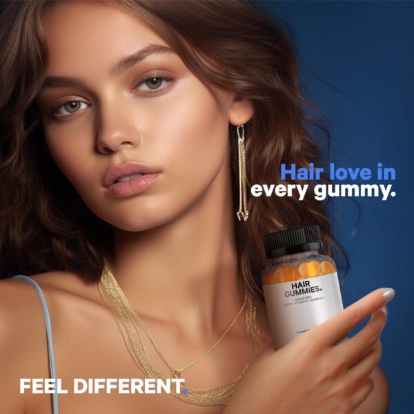 Gomitas sin gelatina biotina zinc y vitaminas para el cabello