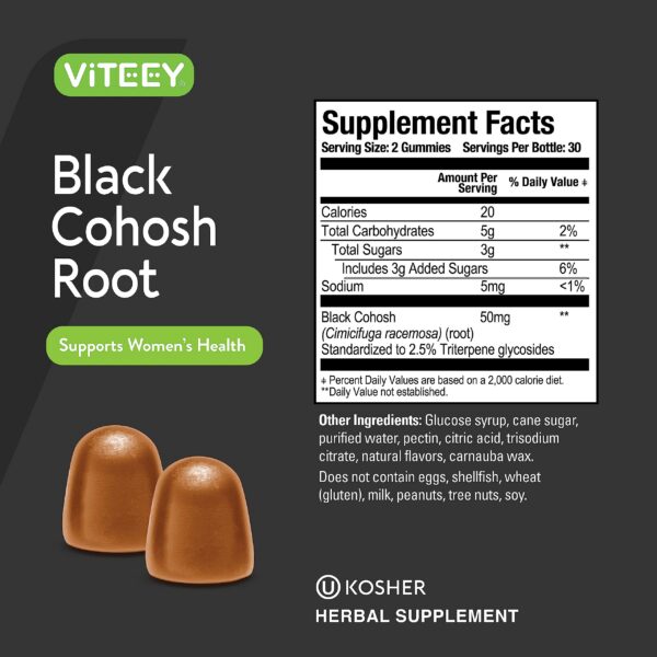Gomitas para síntomas menopausia Viteey paquete cierre