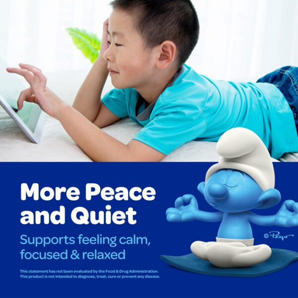 Caja Smurfs Kids Calm Gummies izquierda