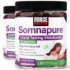 Gomitas Somnapure Force Factor con melatonina sabor berry paquete 120