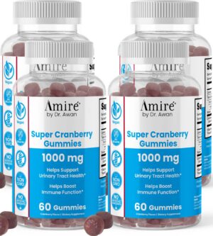 Gomitas super cranberry Amire para salud urinaria y sistema inmunológico