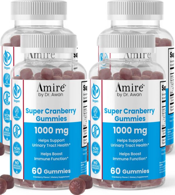 Gomitas super cranberry Amire para salud urinaria y sistema inmunológico