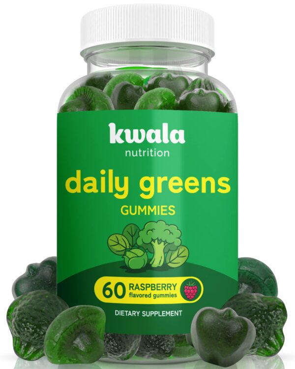 Gomitas super greens Kwala Nutrition con moringa y spirulina