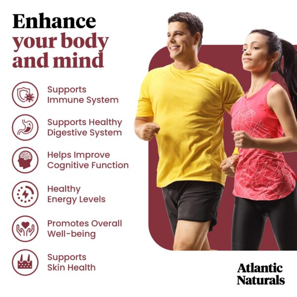 Gomitas de superalimento orgánico con musgo irlandés y hongos