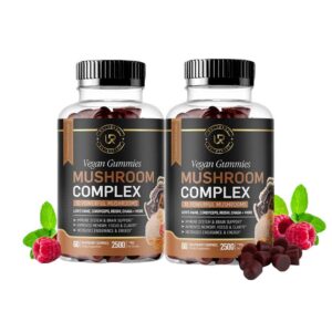 Gomitas suplemento 10 hongos 120ct sabor frambuesa UR Treasure Nutrition