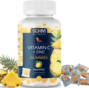Suplemento gomitas vitamina c y zinc SOHM 60 unidades