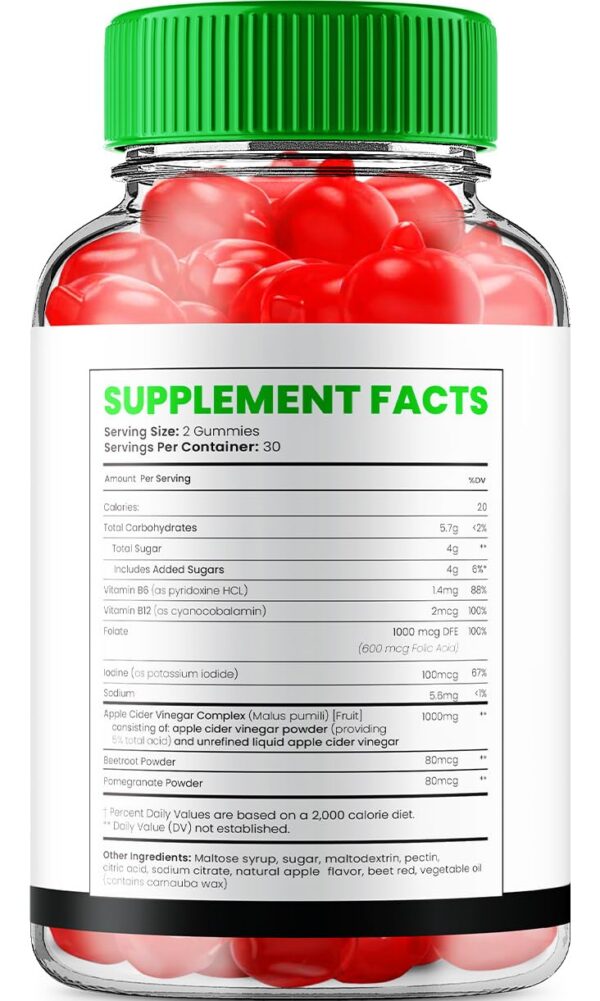 Gomitas vinagre sidra manzana y nutricionales Swift Keto