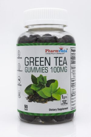 Gomitas de té verde y menta Pharmvista frasco verde