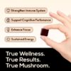 Frasco gomitas TrueMushroom para energía y concentración natural