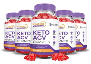 Gomitas Turbo Ripped Keto ACV con 1000mg vinagre sidra manzana