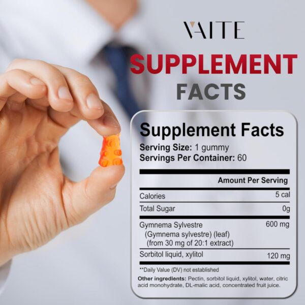 Version 1.0.0 Gomitas VAITE suplemento Gymnema Sylvestre con antioxidantes