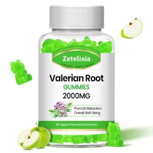 Gomitas valeriana orgánicas zetelixia sabor manzana