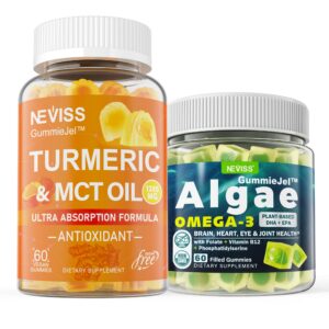 Gomitas veganas cúrcuma curcumina 1000mg sin azúcar NEVISS