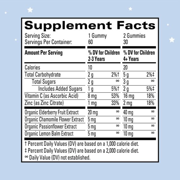 Gomitas veganas para niños apoyo inmunológico y sueño Hyland's