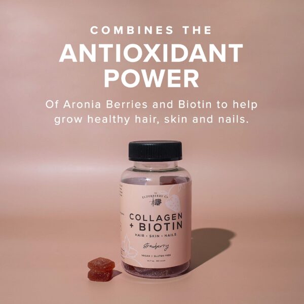 Version 1.0.0 Gomitas veganas sin gluten colágeno y biotina The Elderberry Co.