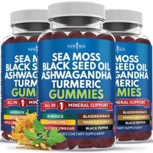 Version 1.0.0 Gomitas veganas de musgo marino y semilla negra New Age