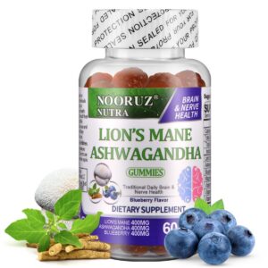 Gomitas veganas NOORUZ con Ashwagandha y Melena de León