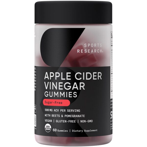 Gomitas veganas vinagre sidra de manzana orgánicas frasco