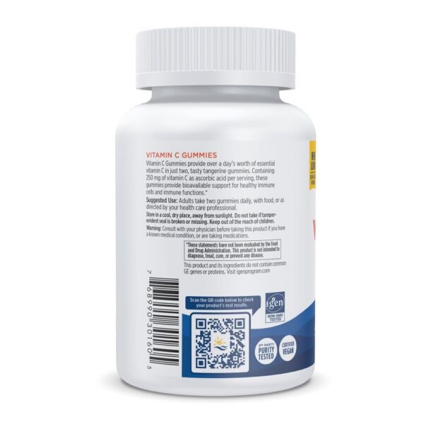 Gomitas veganas vitamina c nordic naturals 250 mg