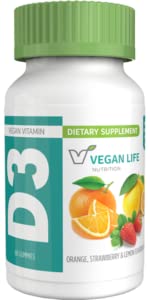 Gomitas veganas vitamina D3 Vegan Life Nutrition 60 unidades