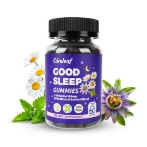 Gomitas veganas para dormir sin melatonina Careleaf 60 unidades