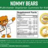 Gomitas vegetarianas sin gelatina Nommy Bears para niños