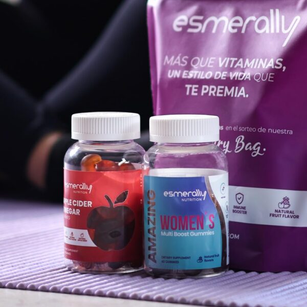 Version 1.0.0 Gomitas de vinagre de sidra de manzana para mujeres Esmerally