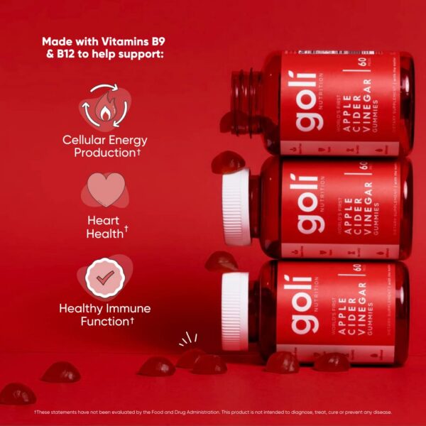 Gomitas Goli vinagre de manzana para digestión y energía