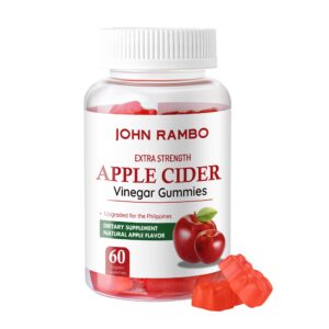 Version 1.0.0 Gomitas vinagre de sidra de manzana JOHN RAMBO frontal paquete