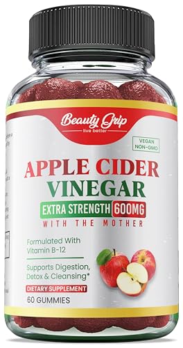 Gomitas rojas de vinagre de sidra de manzana orgánico Beauty Grip