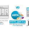 Gomitas VitaGlobe biotina 80 cuenta paquete de 2 sabor frutos mixtos