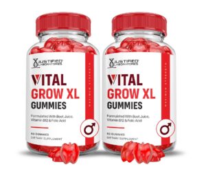 Gomitas Vital Grow XL 1000MG sabor natural en botella